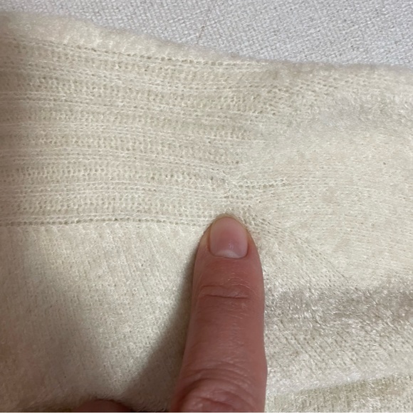 New Transit Par-Such Fuzzy Ivory Sweater Made in Italy Size 3 US M - Picture 6 of 12